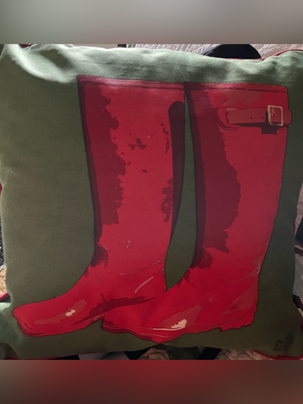 Chandler 4 Corners Laura Megroz Wellies boots pillows (2) nip